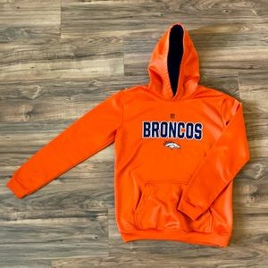 Youth XL Broncos Hoodie Orange RN#67891
